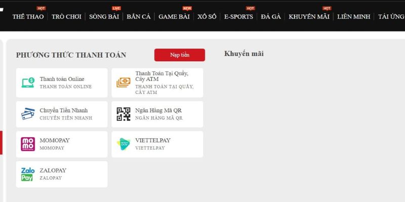 Lưu ý khi thực hiện nạp tiền i9bet